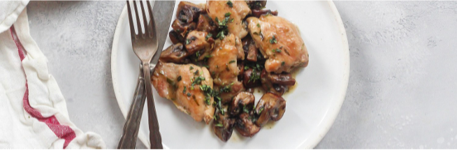 Chicken Thighs with Mushrooms