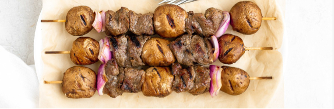 Steak & Mushroom Kabobs