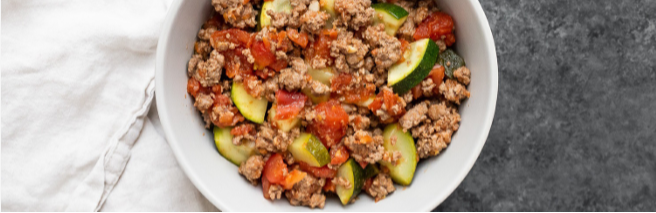 Zucchini & Ground Beef Skillet