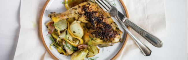 One Pan Roasted Chicken & Fennel