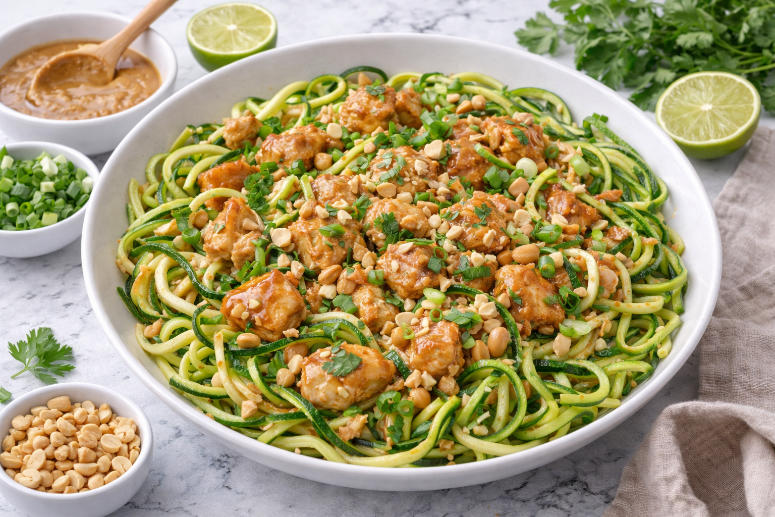 Peanut Chicken Noodles