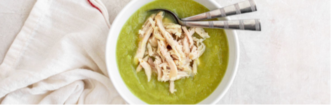 Leek & Fennel Soup with Chicken