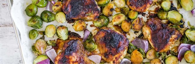 Honey Mustard Chicken & Brussels Sprouts