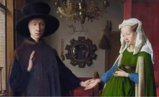 Portret van Giovanni Arnolfini en zijn vrouw van Jan van Eyck