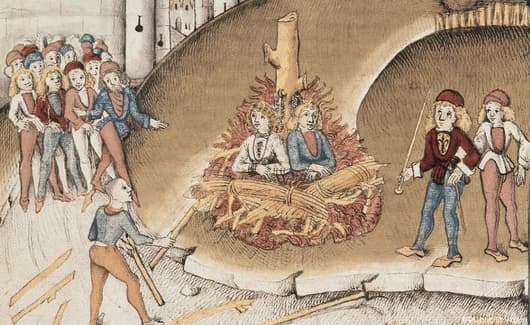 Verbranding van homoseksuele mensen in de middeleeuwen