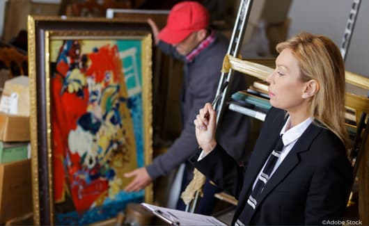 Compositie met rood, geel, zwart, blauw en grijs van Piet Mondriaan