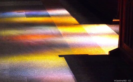 Compositie met rood, geel, zwart, blauw en grijs van Piet Mondriaan