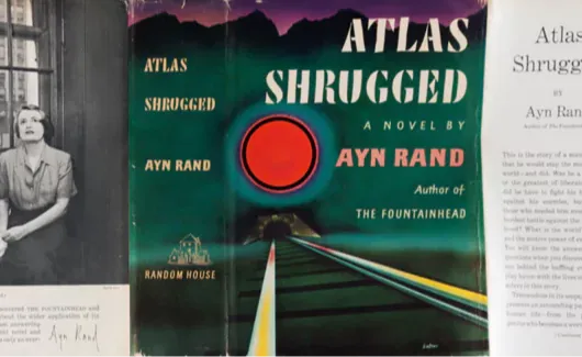 Boekomslag van Atlas Shrugged van Ayn Rand