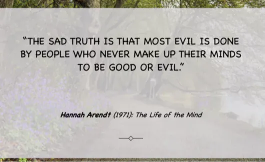 Citaat van Hannah Arendt