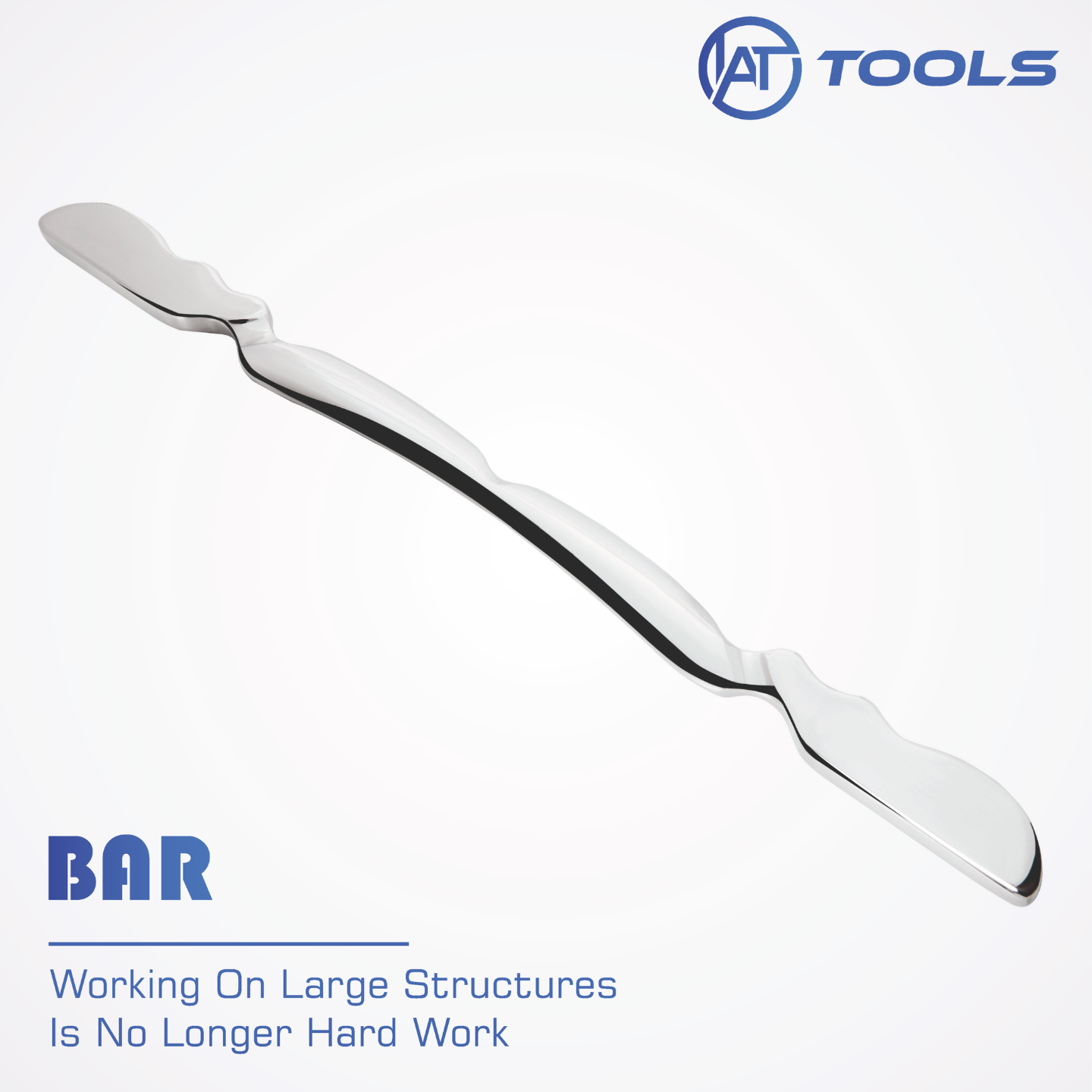 The IASTM bar designed to be used on large muscles and anatomical structures. 