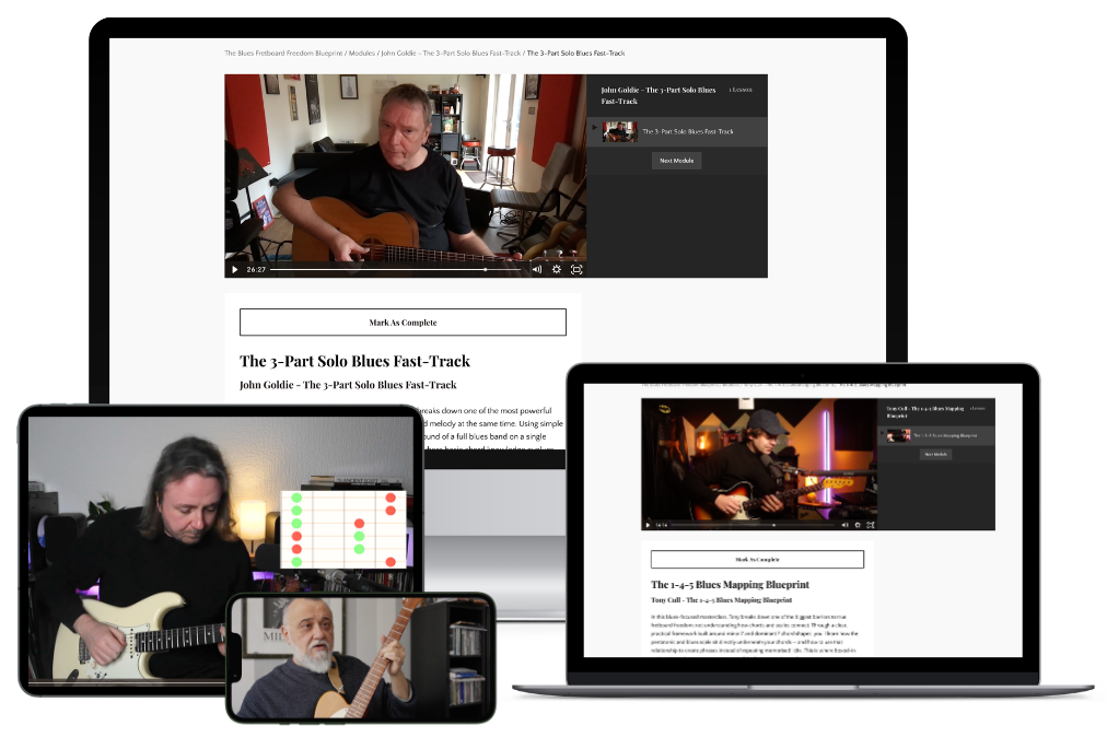 Blues Fretboard Freedom Blueprint Product Stack