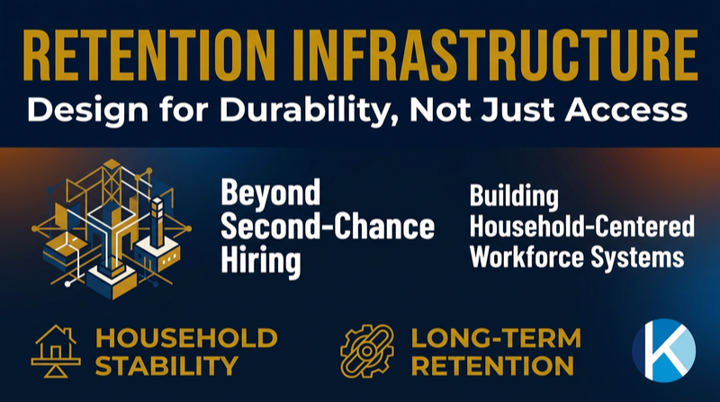 Beyond Second-Chance Hiring employer guide — household stability, retention infrastructure, and the 2Generation Workforce Economy for fair-chance employers.