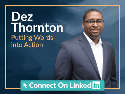 Dez Thornton: Putting Words into Action