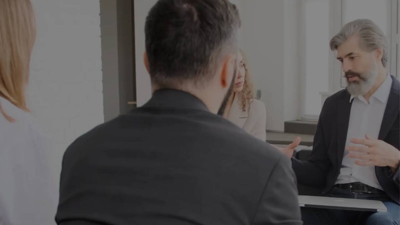 Picture of person being interviewed