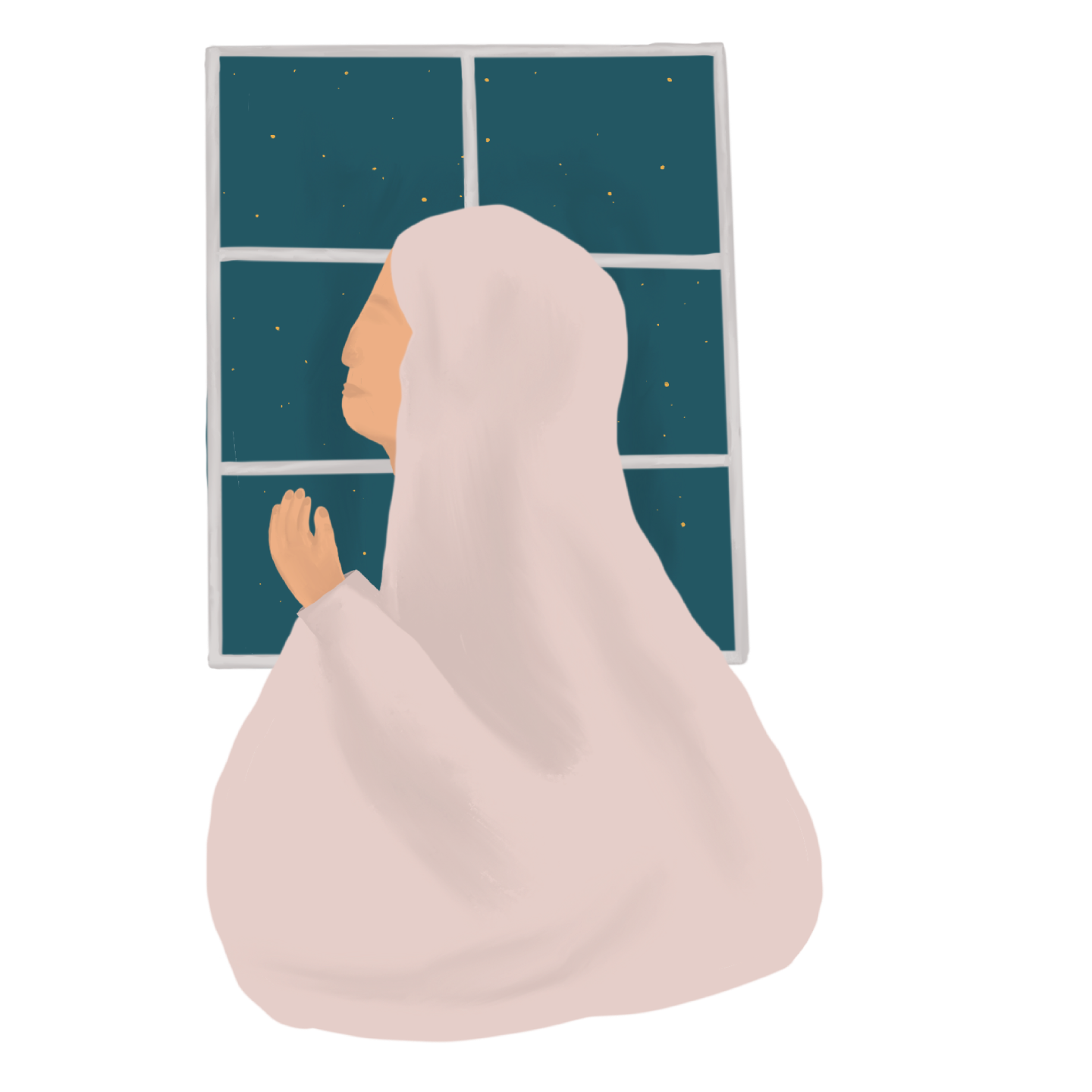 Parent nurturing connection and faith with child