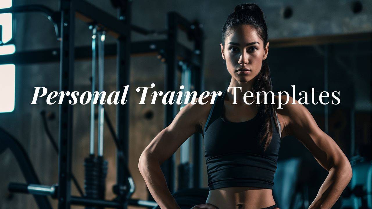 Personal Trainer Templates Screen Shot