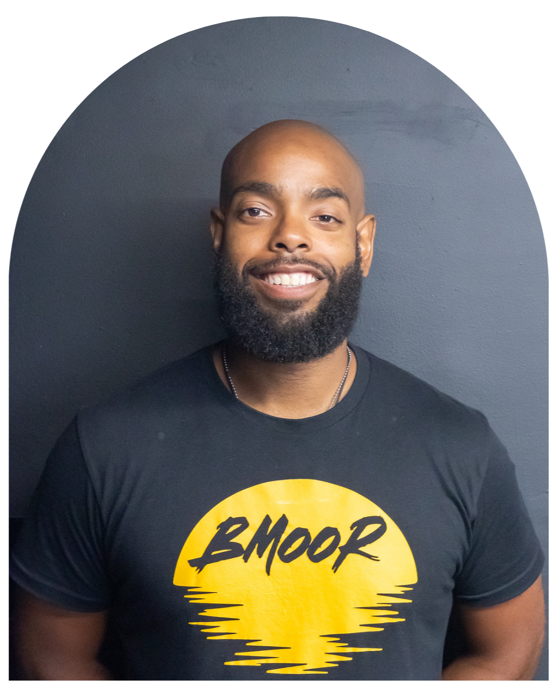 Yogalution Movement Event Host Headshot Shaped as an Arch