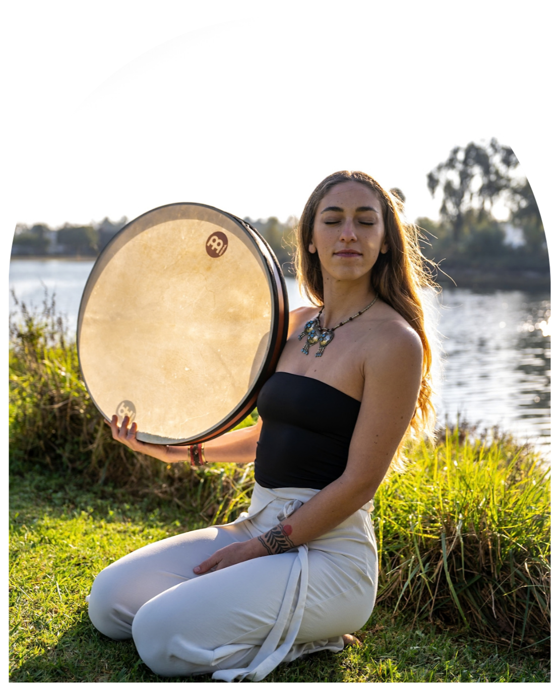 Yogalution Movement Event Host Headshot Shaped as an Arch
