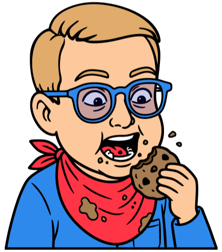 Cara mange un cookie