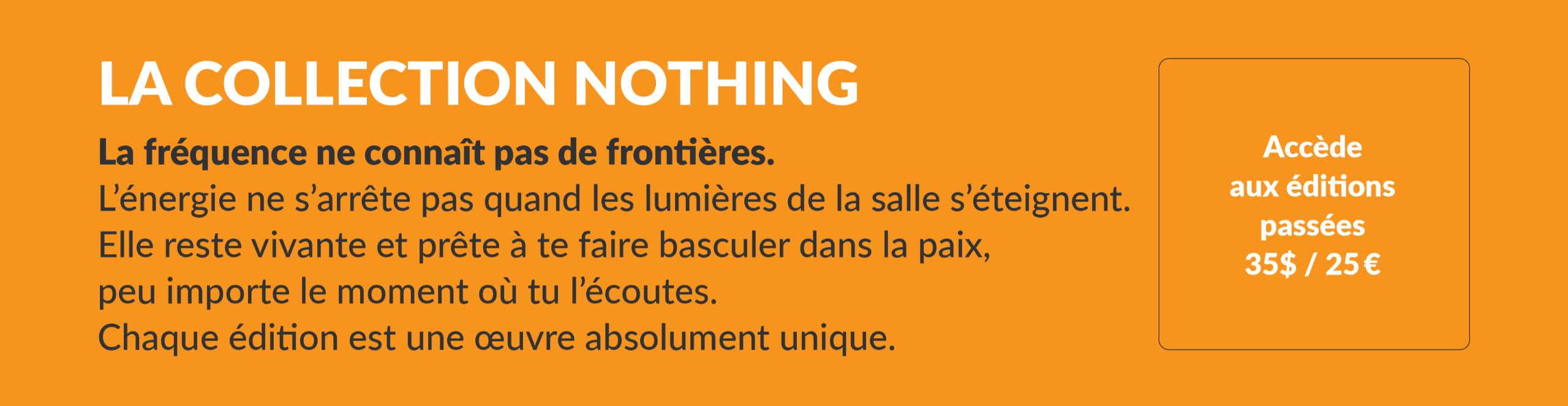 Archives vibratoires NOTHING