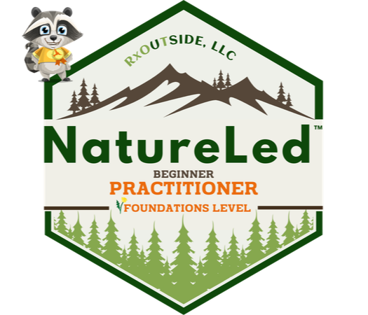 a wireframe illustration of a computer screen marks the possibility of learning about Nature Led approach through online courses.