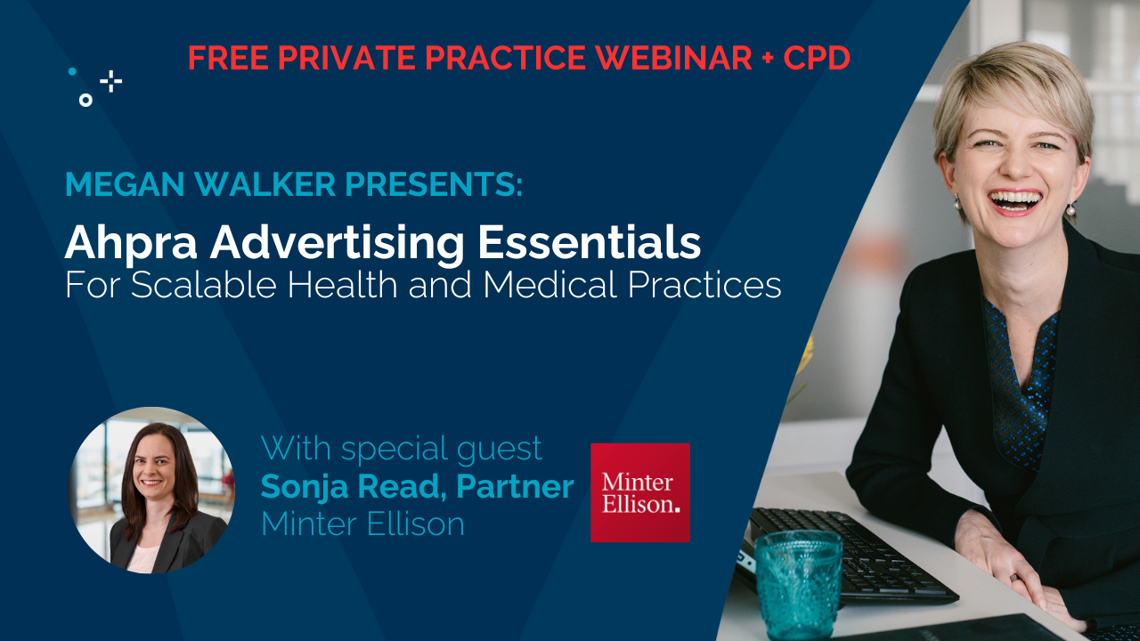 Market Savvy AHPRA Advertising Guidelines webinar with MinterEllison