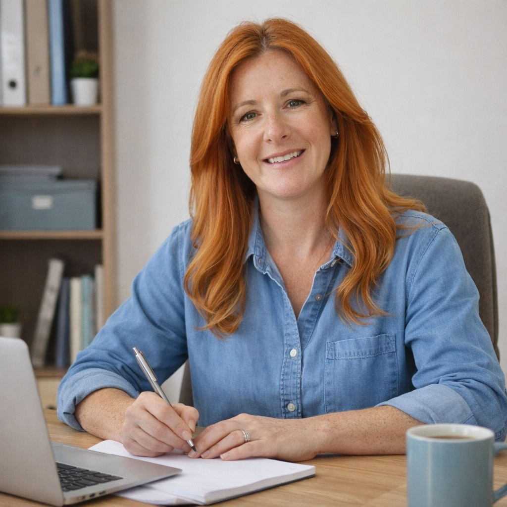 Dr. Sheri Erwin at her desk