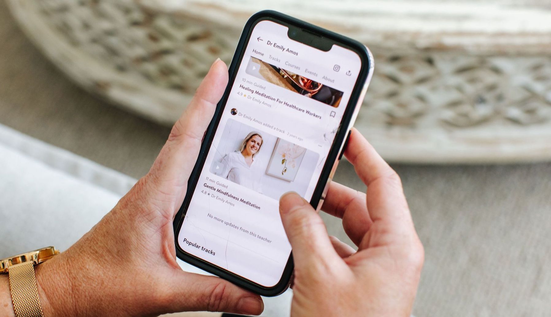 Guided meditations on Insight Timer — Dr Emily Amos