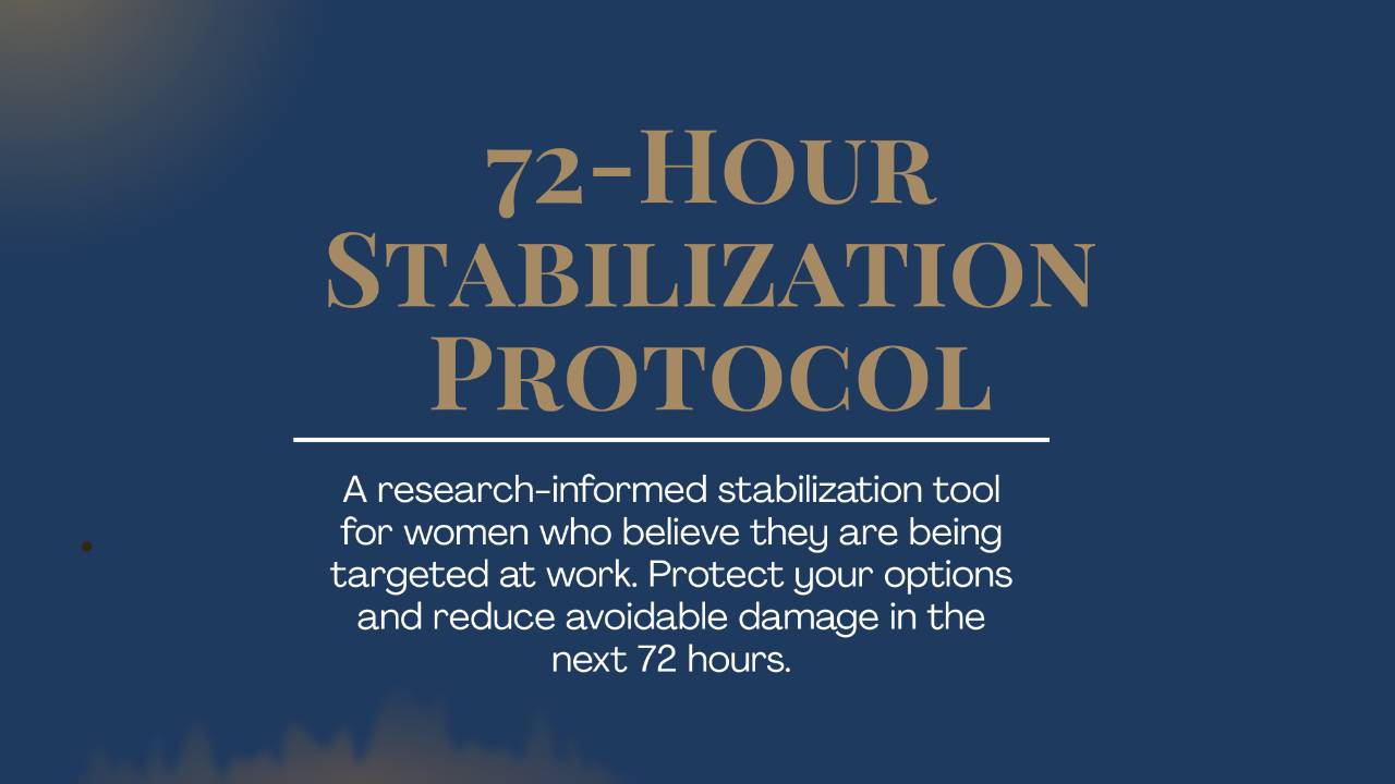 72-Hour Stabilization Protocol