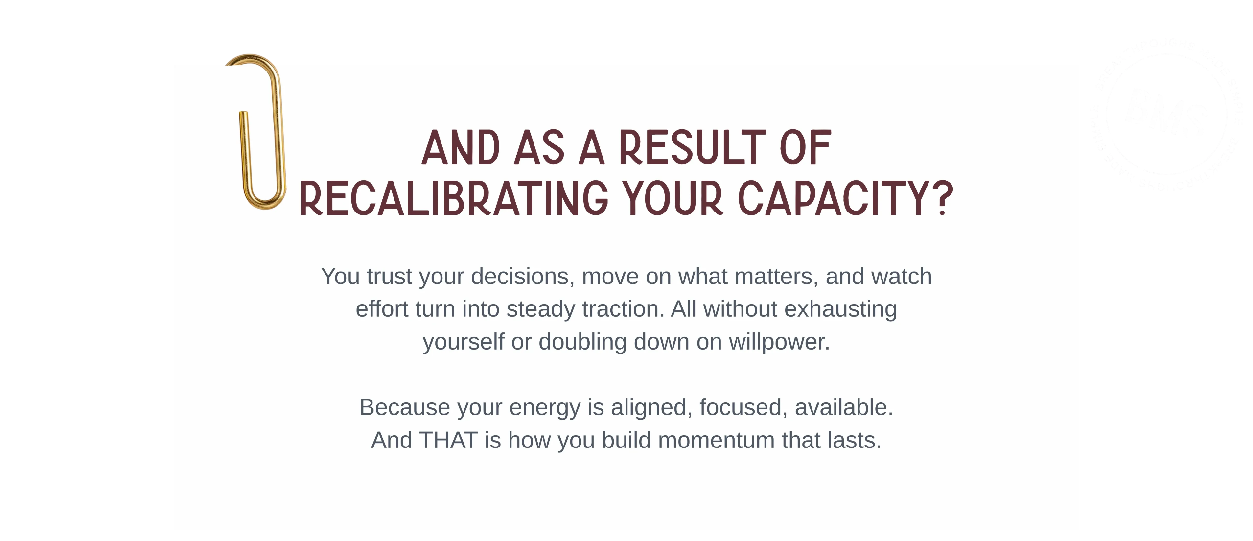 Growth-driven woman in business achieving sustainable traction, clear decision-making, and aligned momentum through capacity recalibration