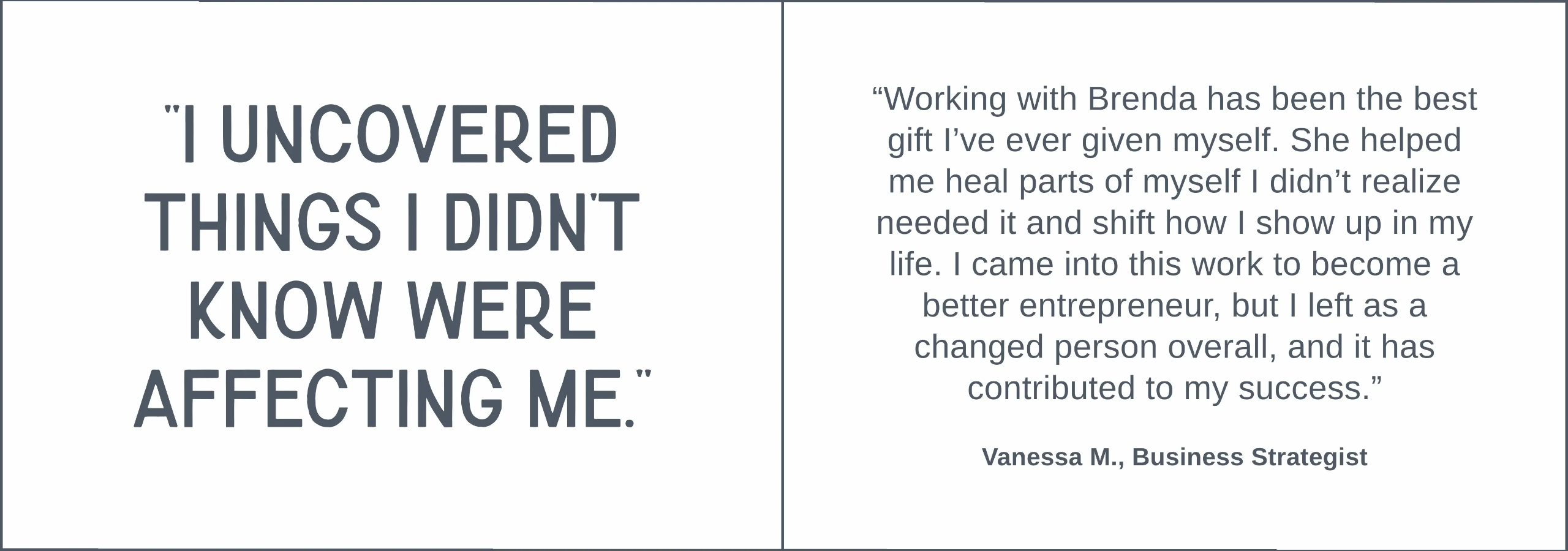 Testimonial 1 (Best year in business) “Client testimonial about achieving the best year in business after gaining clarity, releasing limiting beliefs, and increasing energy and direction.”