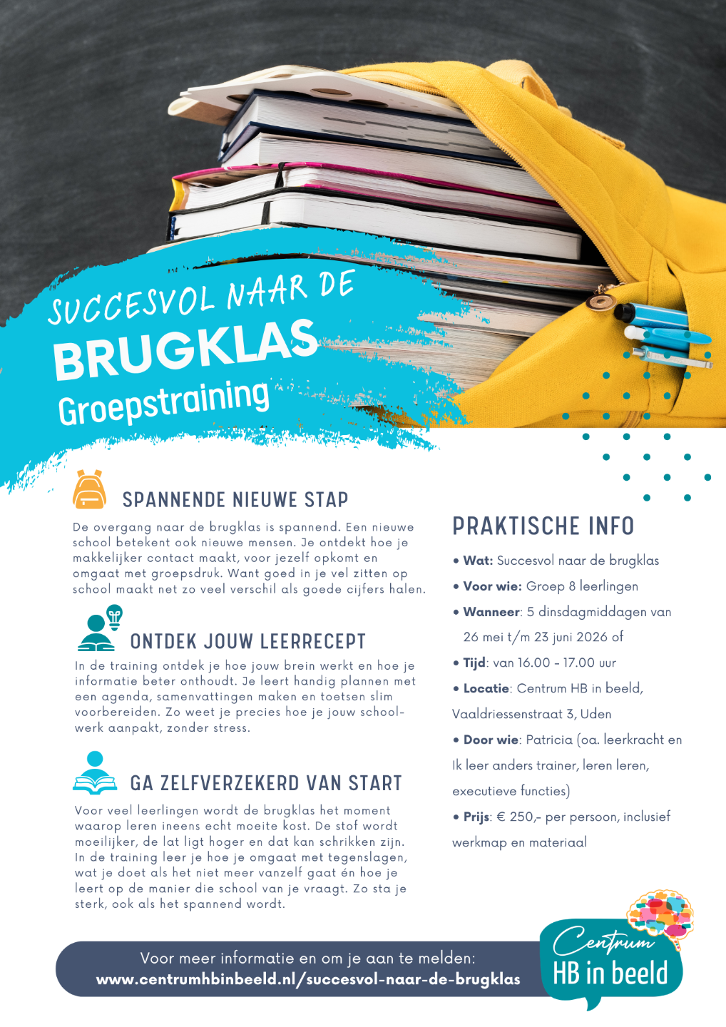 Succesvol naar de brugklas - groepstraining