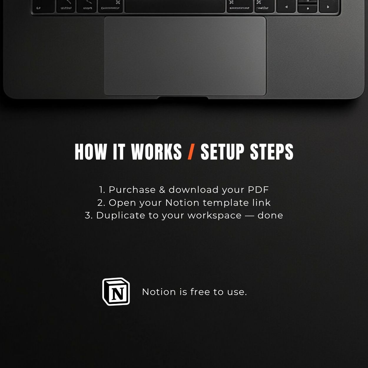 Setup instructions for the Personal Trainer Notion Template & Business Planner