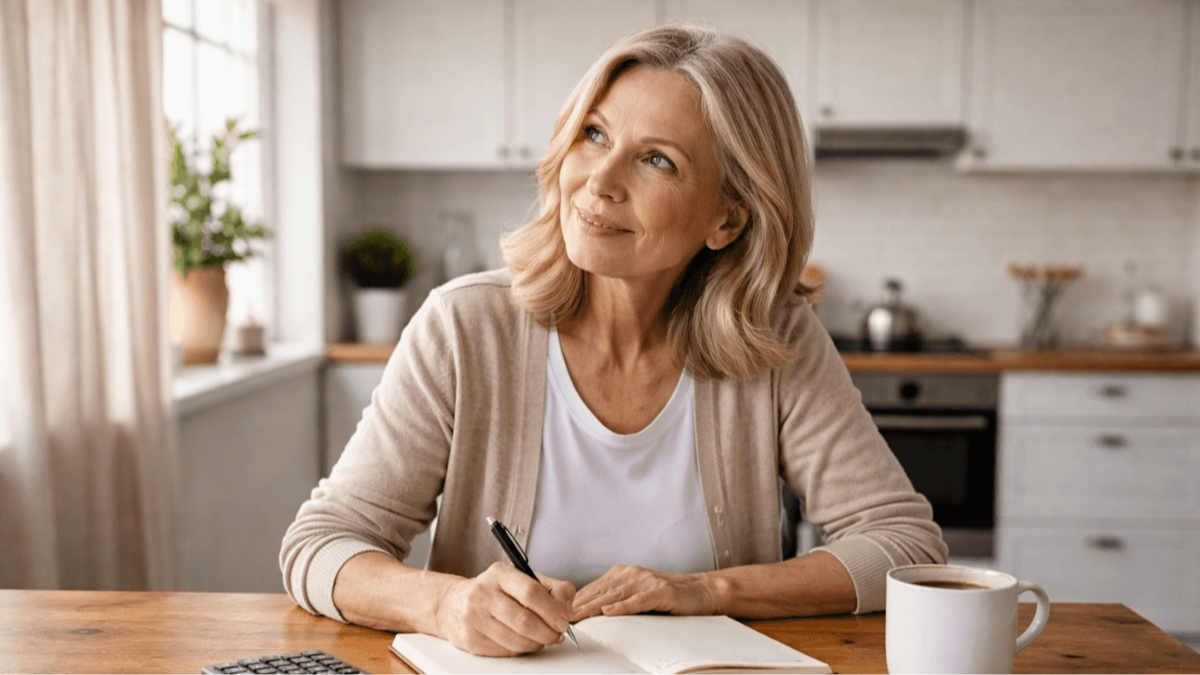 Woman reviewing retirement savings and budget to understand how long her money will last