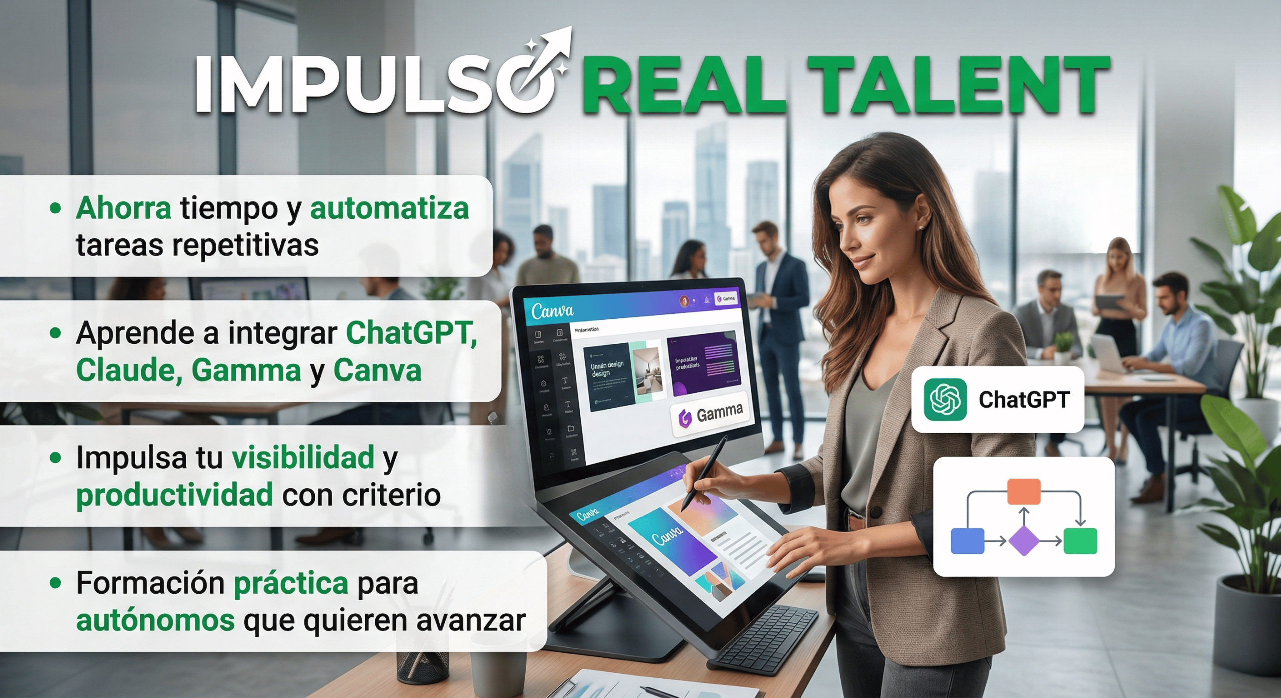 Curso Impulso Real Talent - Inteligencia artificial y automatización para autónomos
