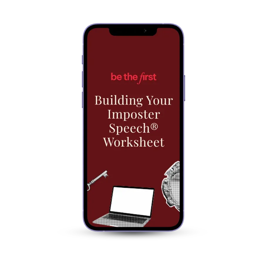 Be The First downloadable Imposter Speech worksheet on mobile