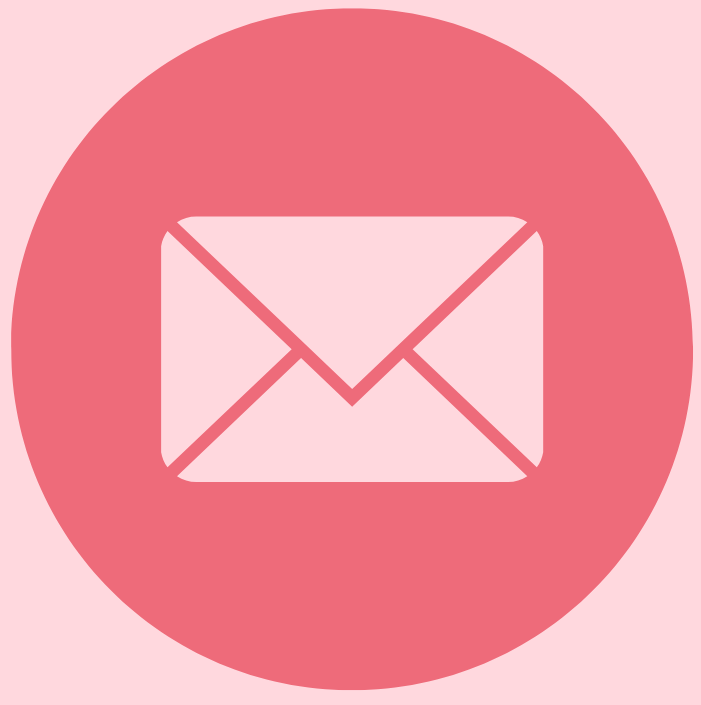 Pink mail symbol
