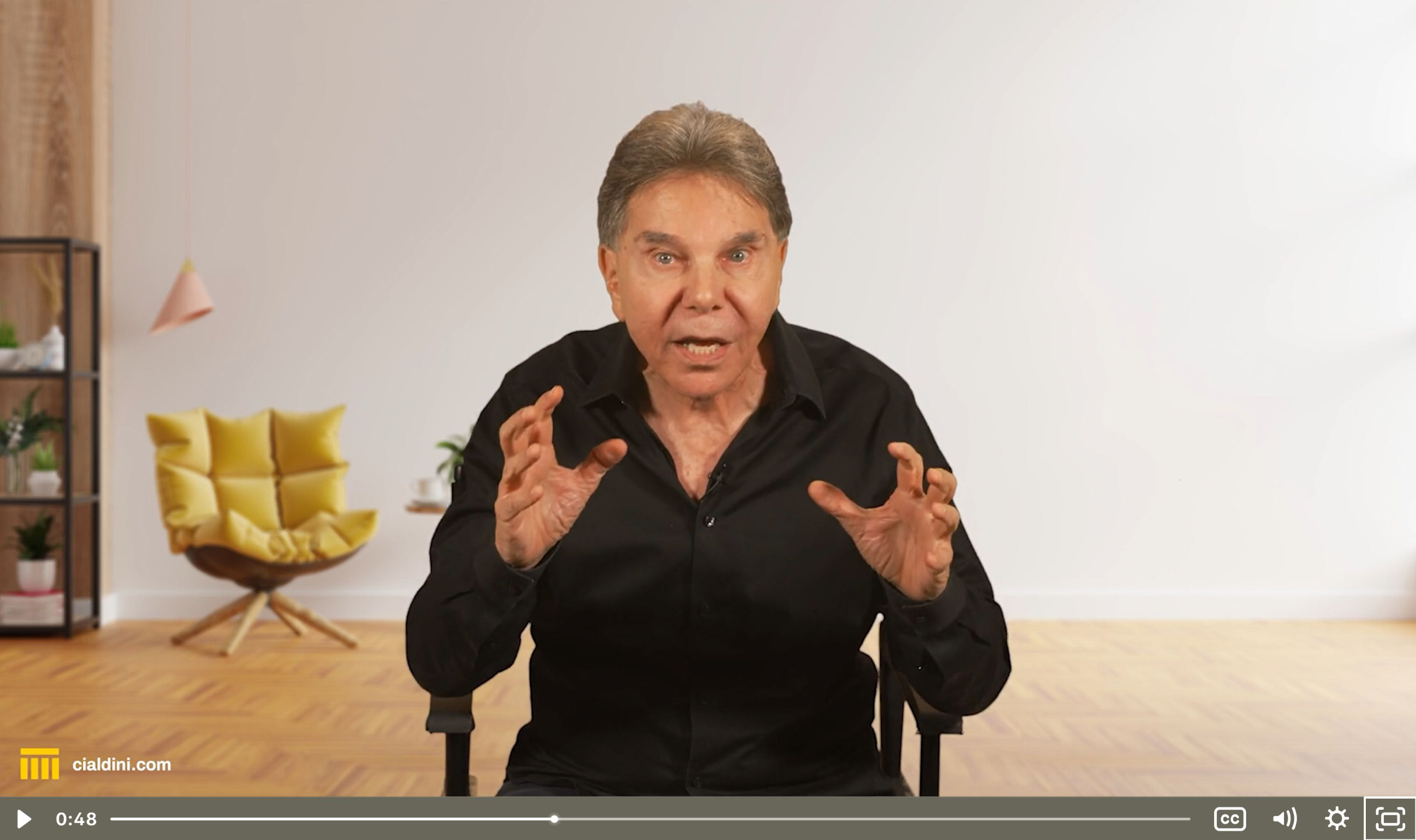 Inside the Cialdini Institute course — video lesson with Dr. Robert Cialdini