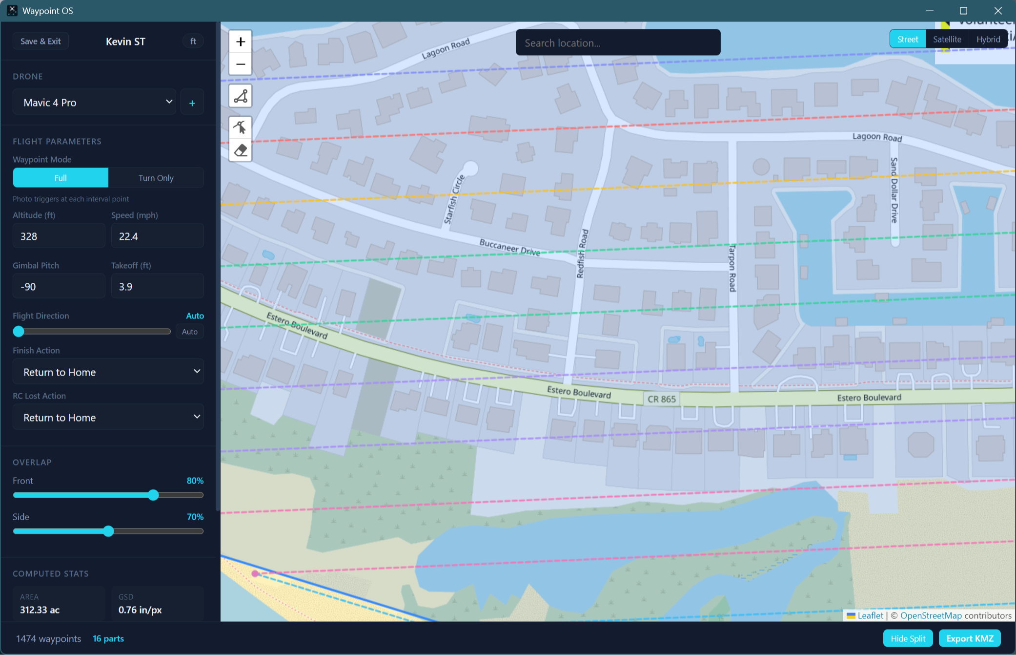 Visualize in the offline mission planner