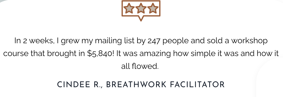 Business Coach Deborah C. Smith stands looking at the words "the Premium Client Energetic Self-Audit" with a button to join a new private podcast.