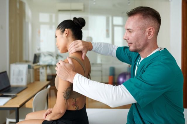 Passive neck massage, a temporary relief method that doesn't reactivate weak muscles