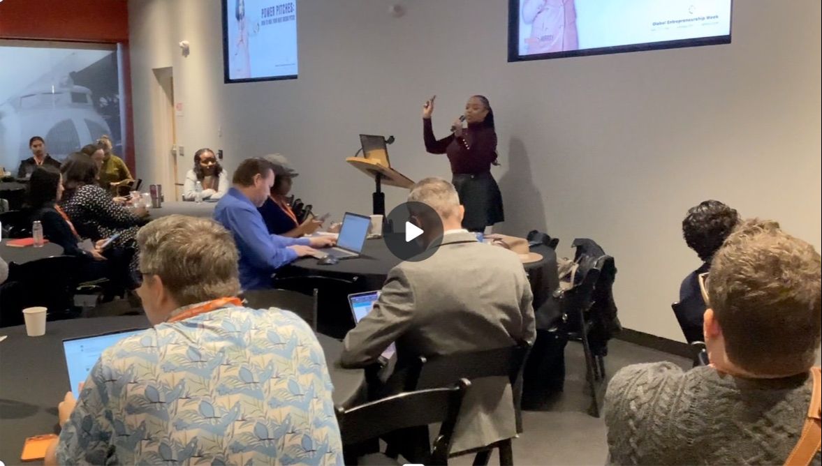 Monique leading corporate training session