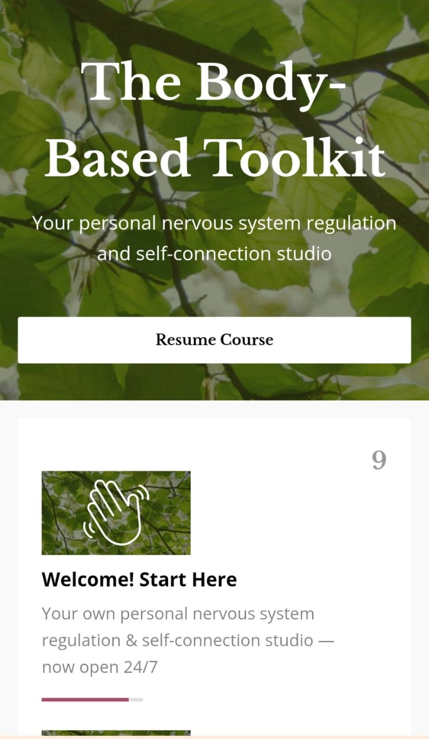 The Body-Based Toolkit