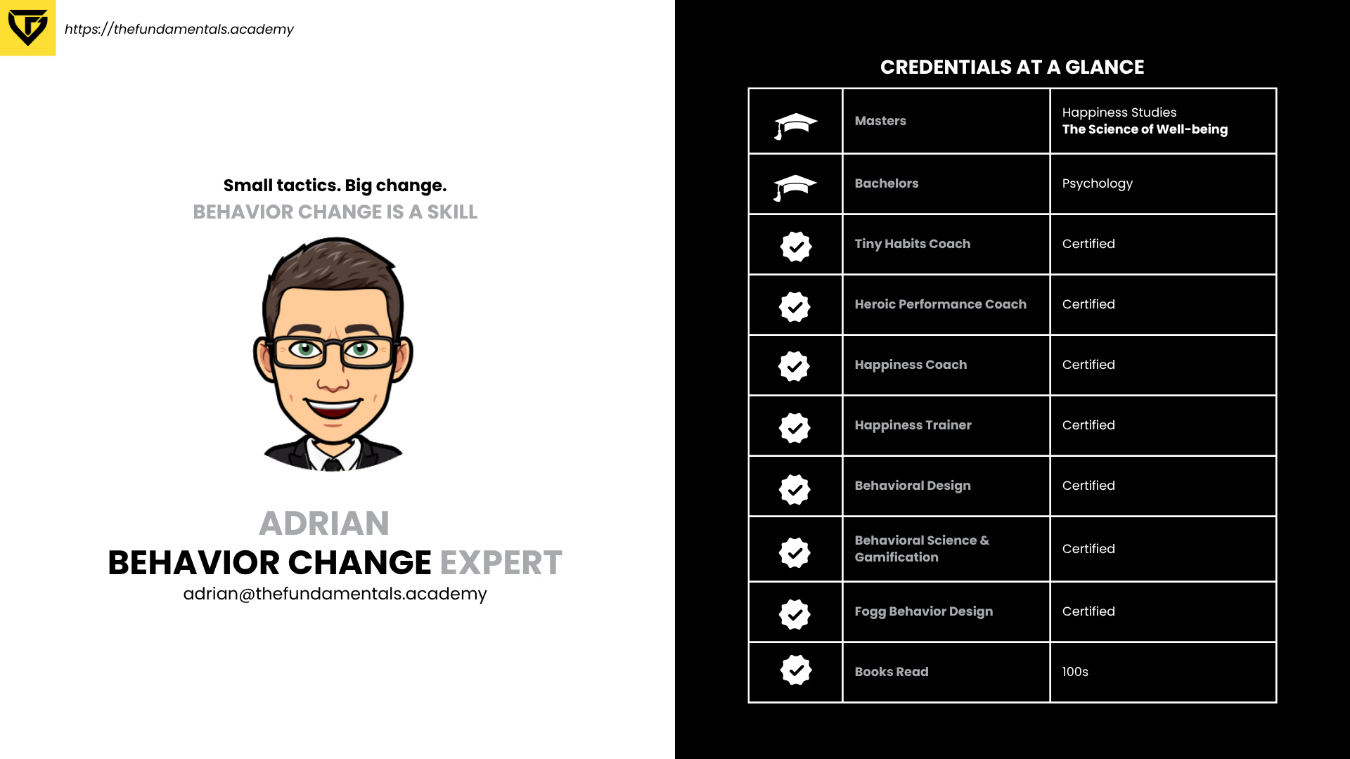 Adrian Gritz - Behavior Change Expert