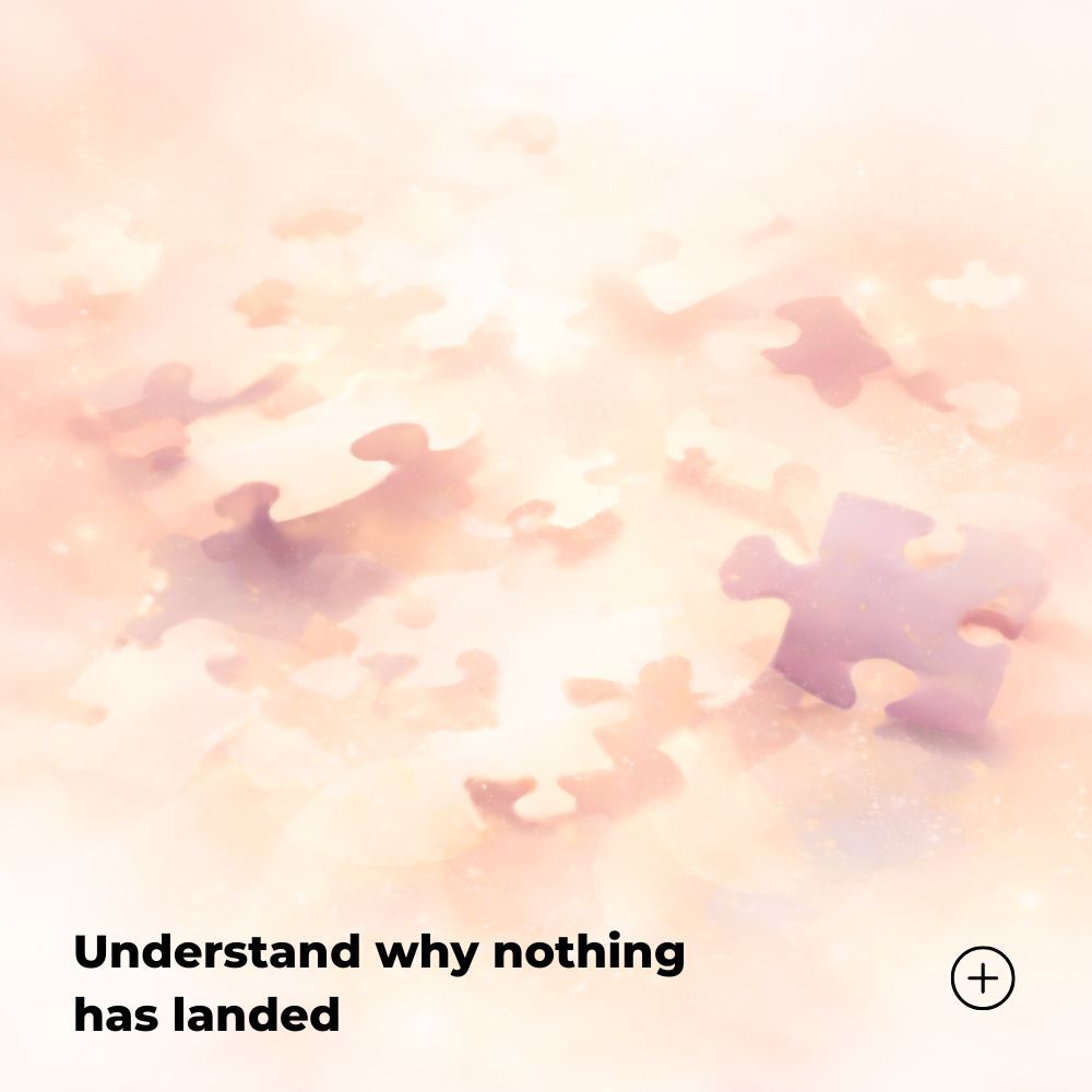 Floating puzzle pieces symbolising understanding patterns and why clarity has not fully landed
