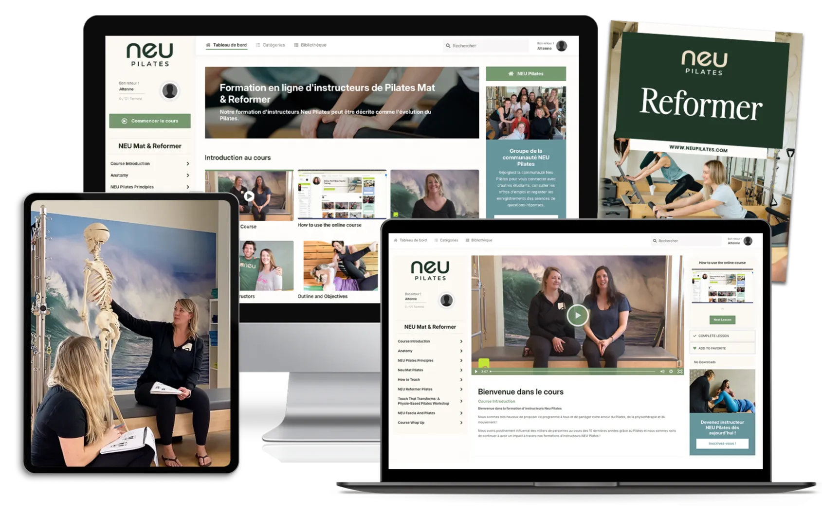 Mat and Reformer Course Mockup