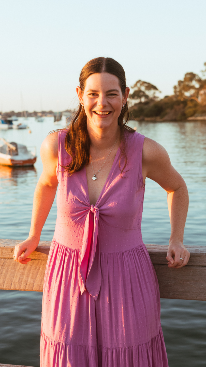 Clinical psychologist Lydia Cargeeg, Director at Walky Talky Hub in Perth, supporting families with child and perinatal mental health.