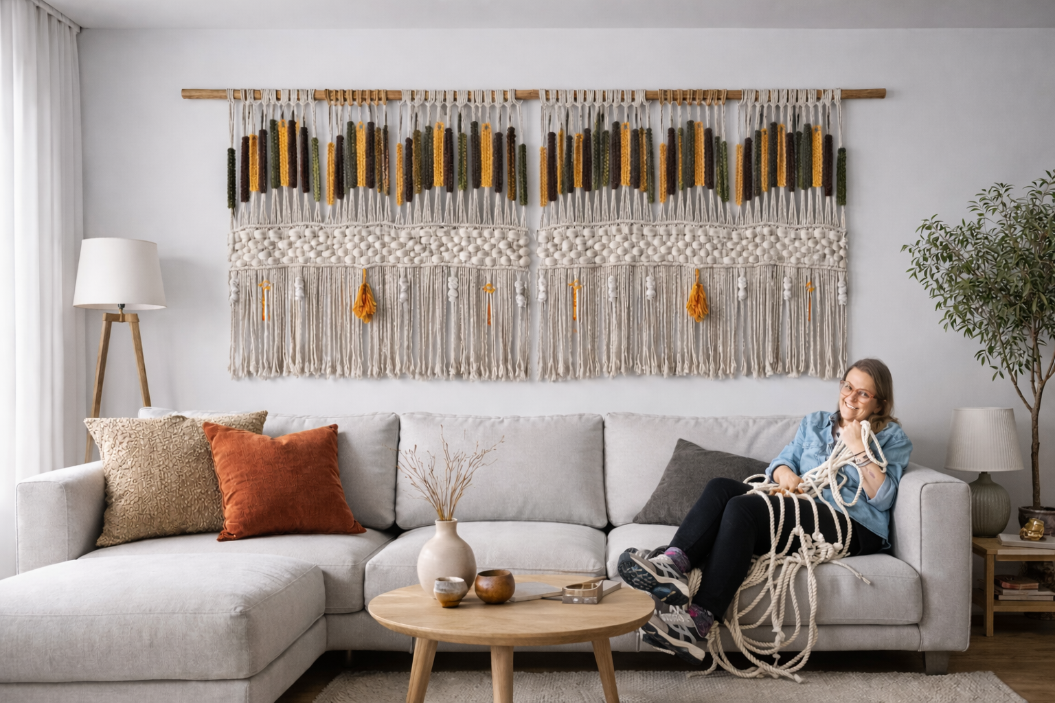 Pieza de macram&eacute;