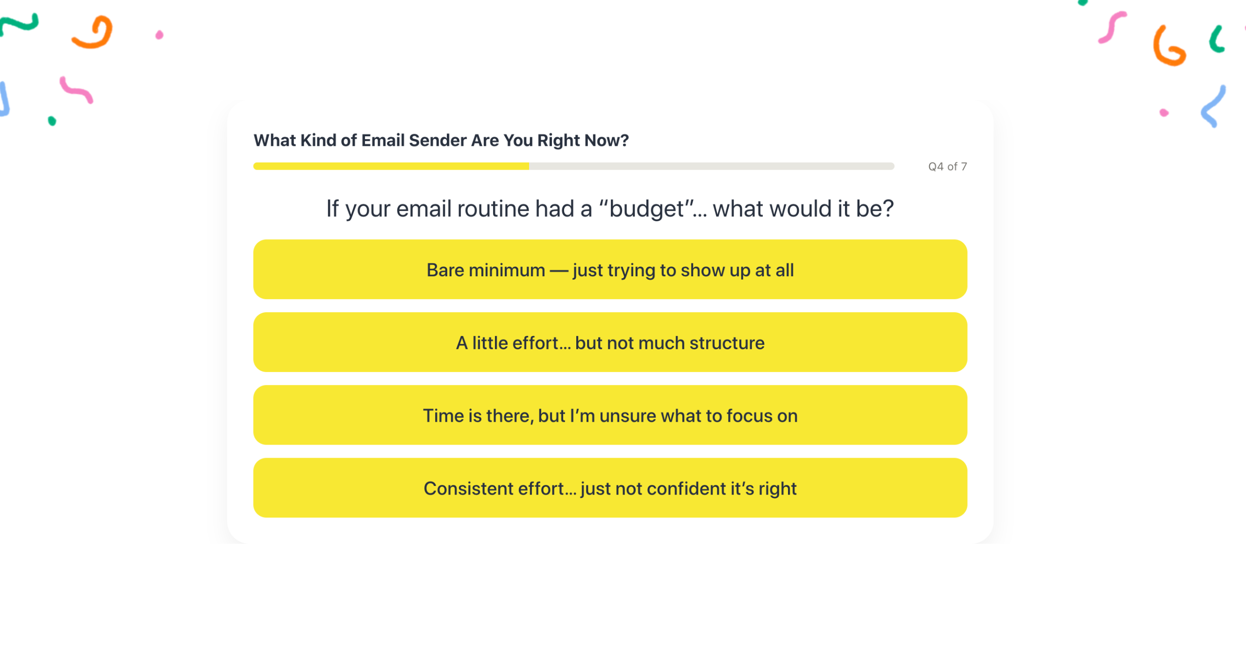 Quiz Container — Minimalist Theme