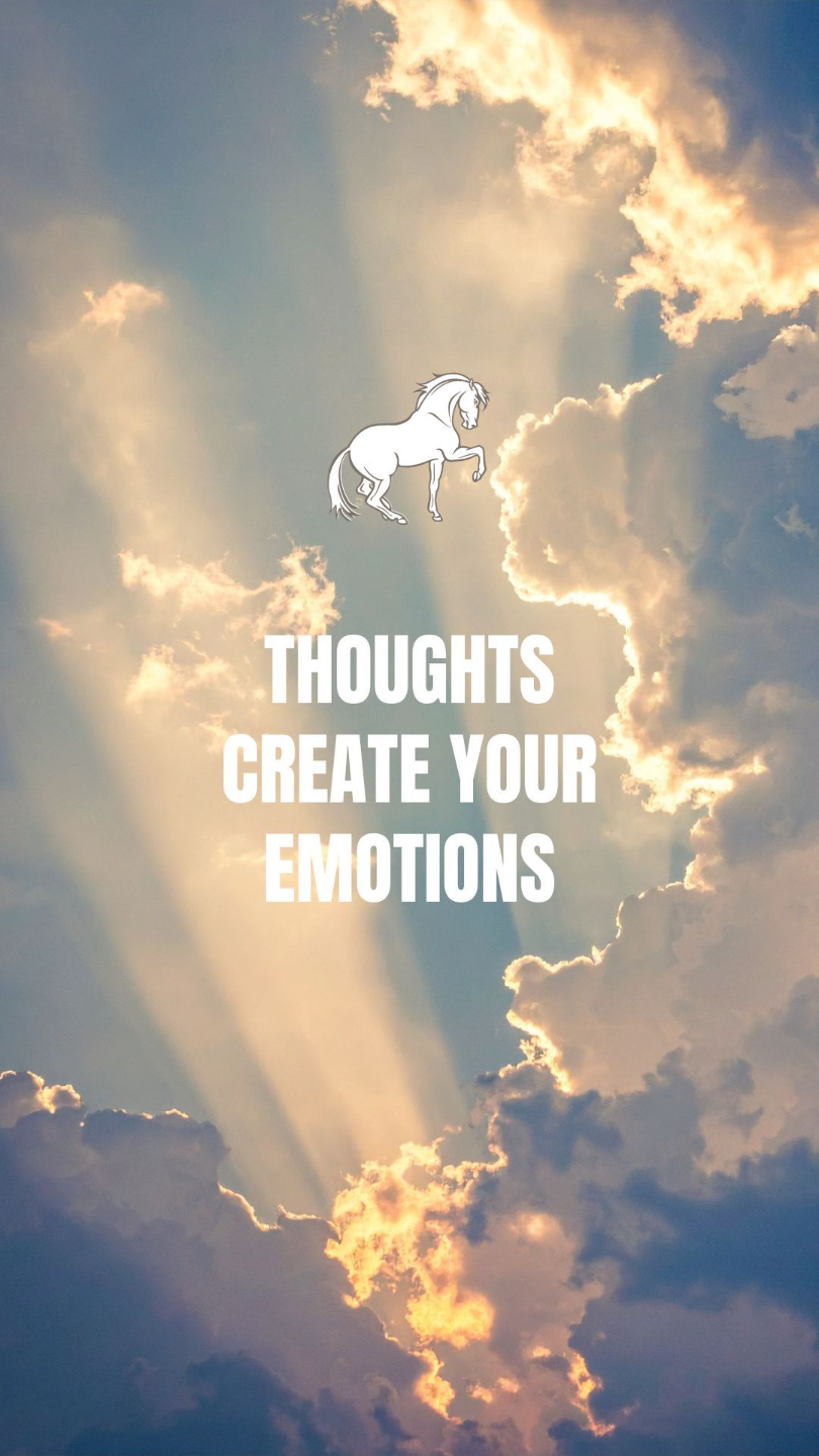 thoughts create your emotions self coaching wallpaper about thinking and feeling